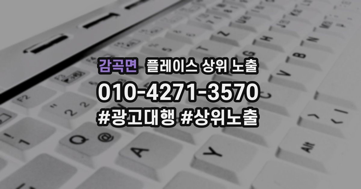 감곡면 플레이스 상위 노출