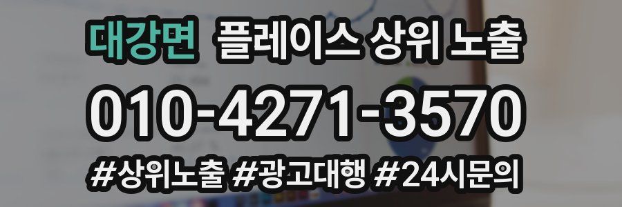 대강면 플레이스 상위 노출