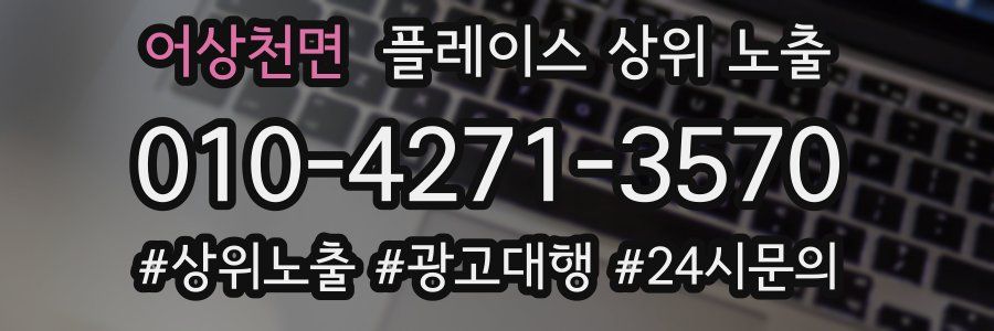 어상천면 플레이스 상위 노출