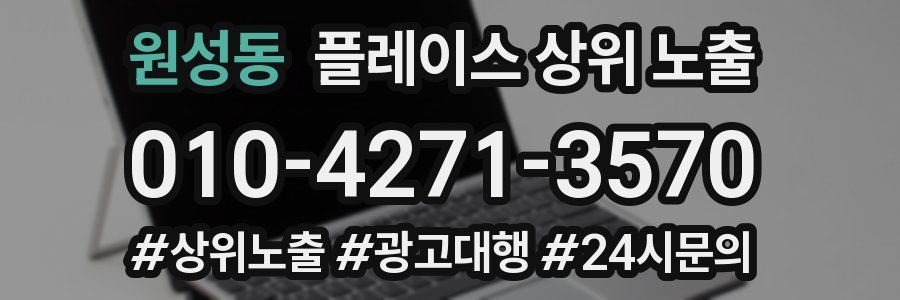 원성동 플레이스 상위 노출