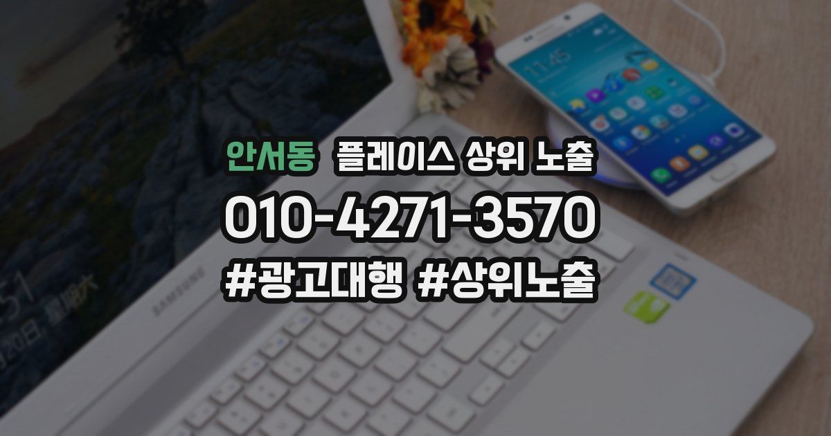 안서동 플레이스 상위 노출