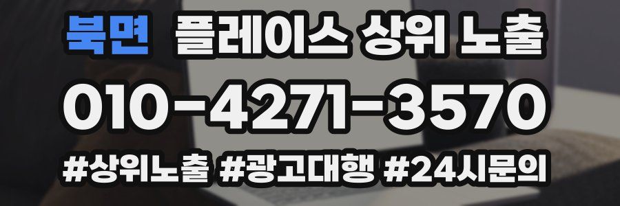 북면 플레이스 상위 노출