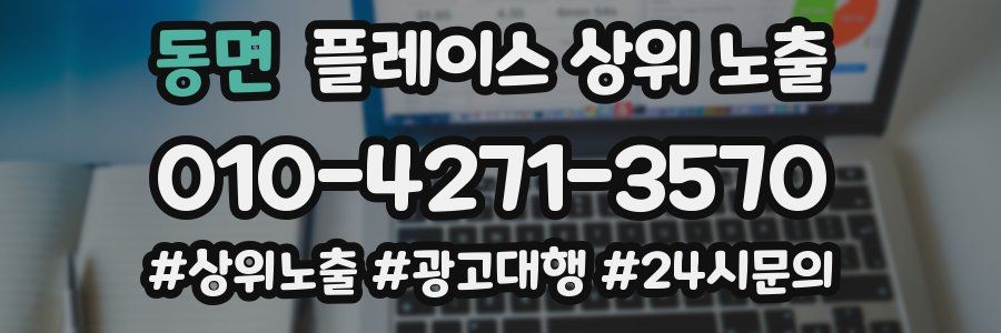 동면 플레이스 상위 노출
