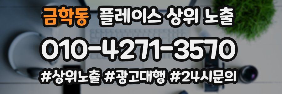 금학동 플레이스 상위 노출