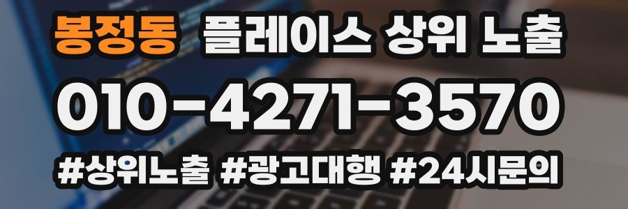 봉정동 플레이스 상위 노출