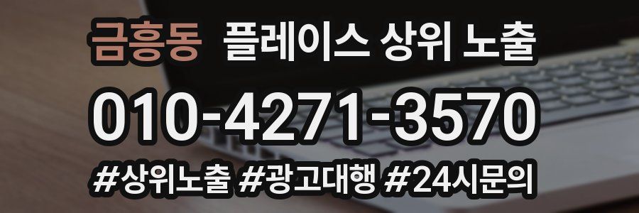 금흥동 플레이스 상위 노출