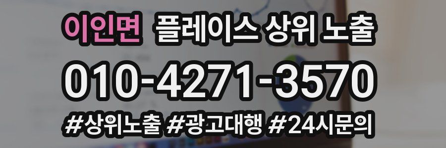 이인면 플레이스 상위 노출