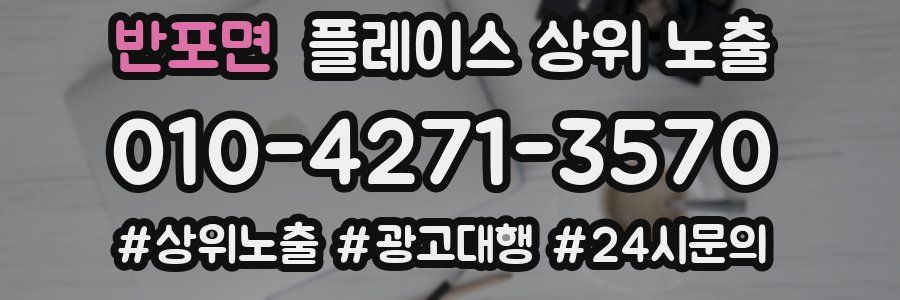 반포면 플레이스 상위 노출