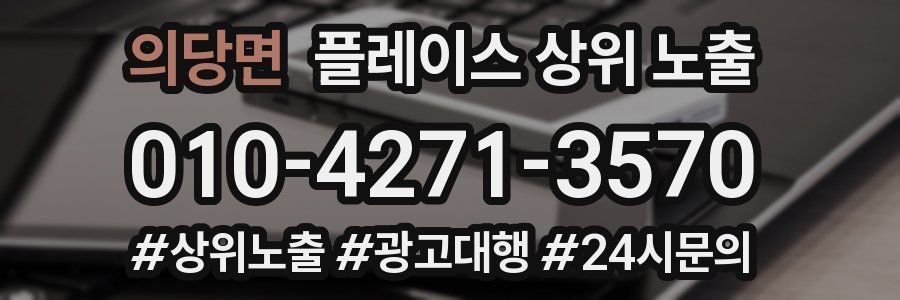 의당면 플레이스 상위 노출