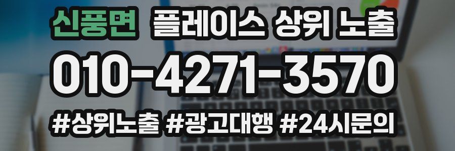 신풍면 플레이스 상위 노출