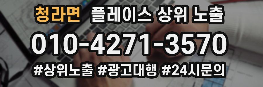 청라면 플레이스 상위 노출