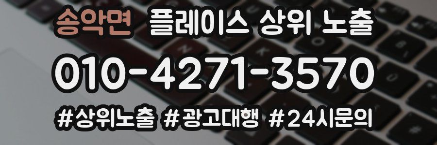 송악면 플레이스 상위 노출