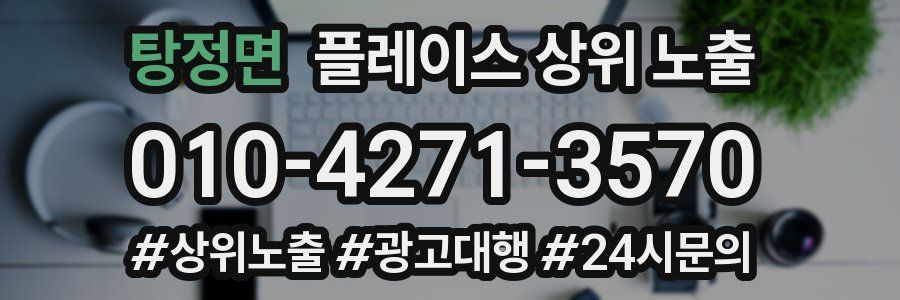 탕정면 플레이스 상위 노출