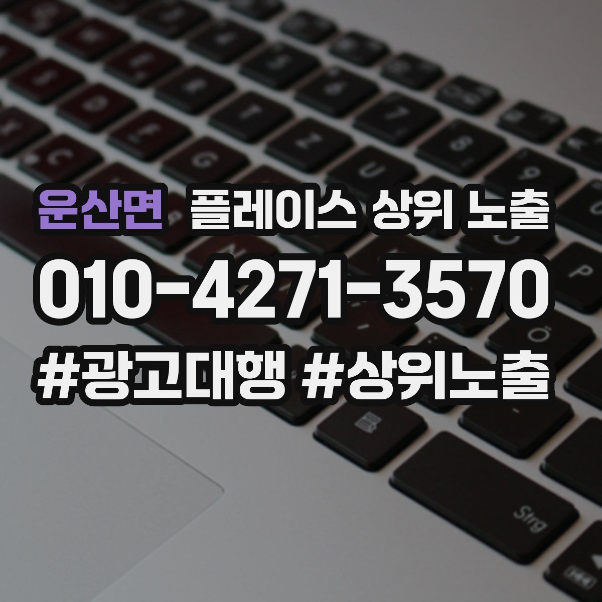 운산면 플레이스 상위 노출