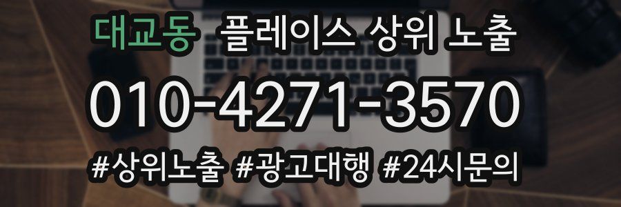 대교동 플레이스 상위 노출