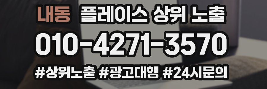 내동 플레이스 상위 노출