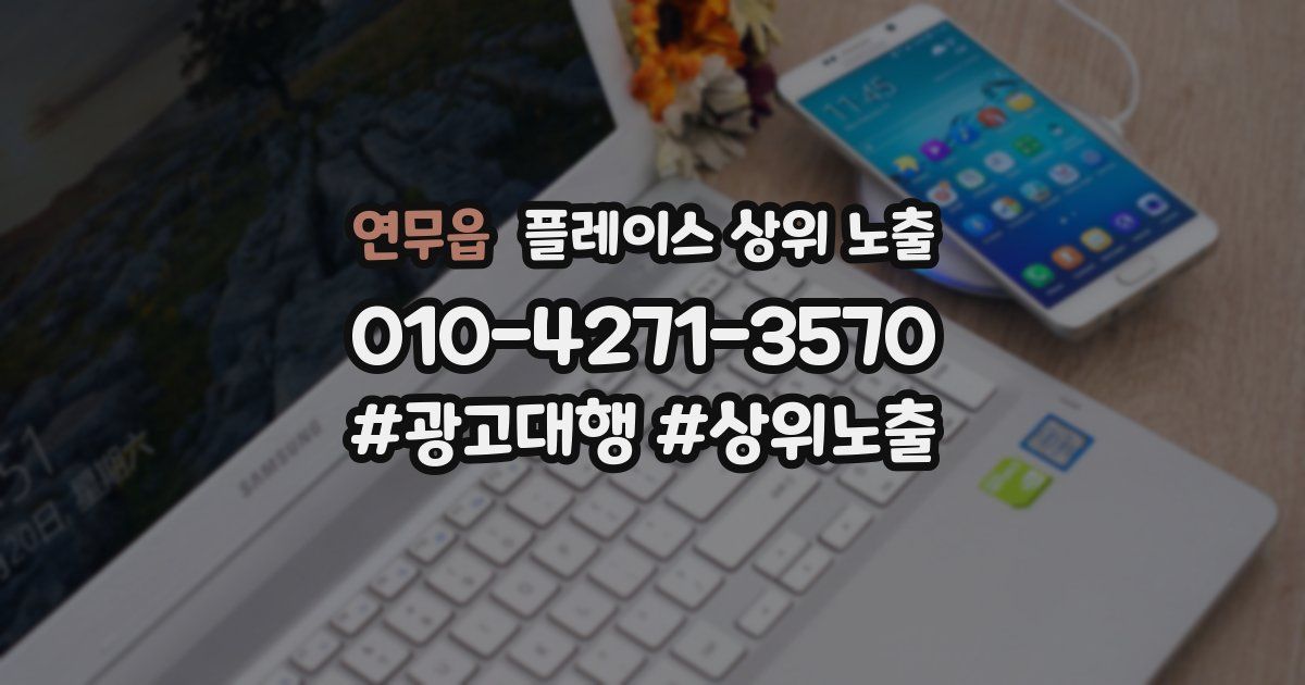 연무읍 플레이스 상위 노출