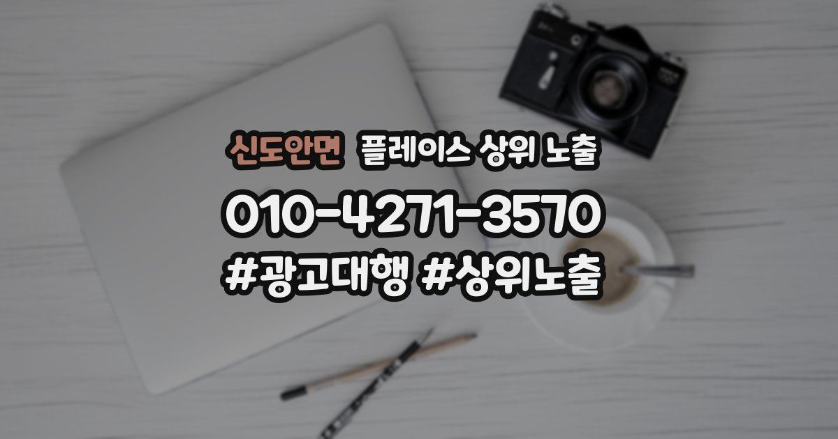 신도안면 플레이스 상위 노출