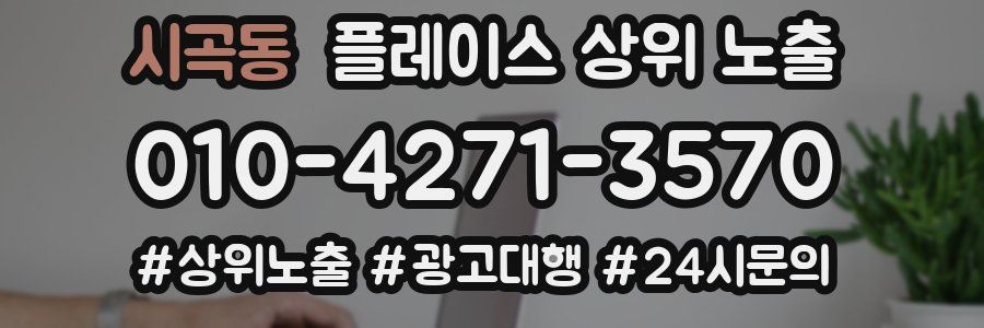 시곡동 플레이스 상위 노출