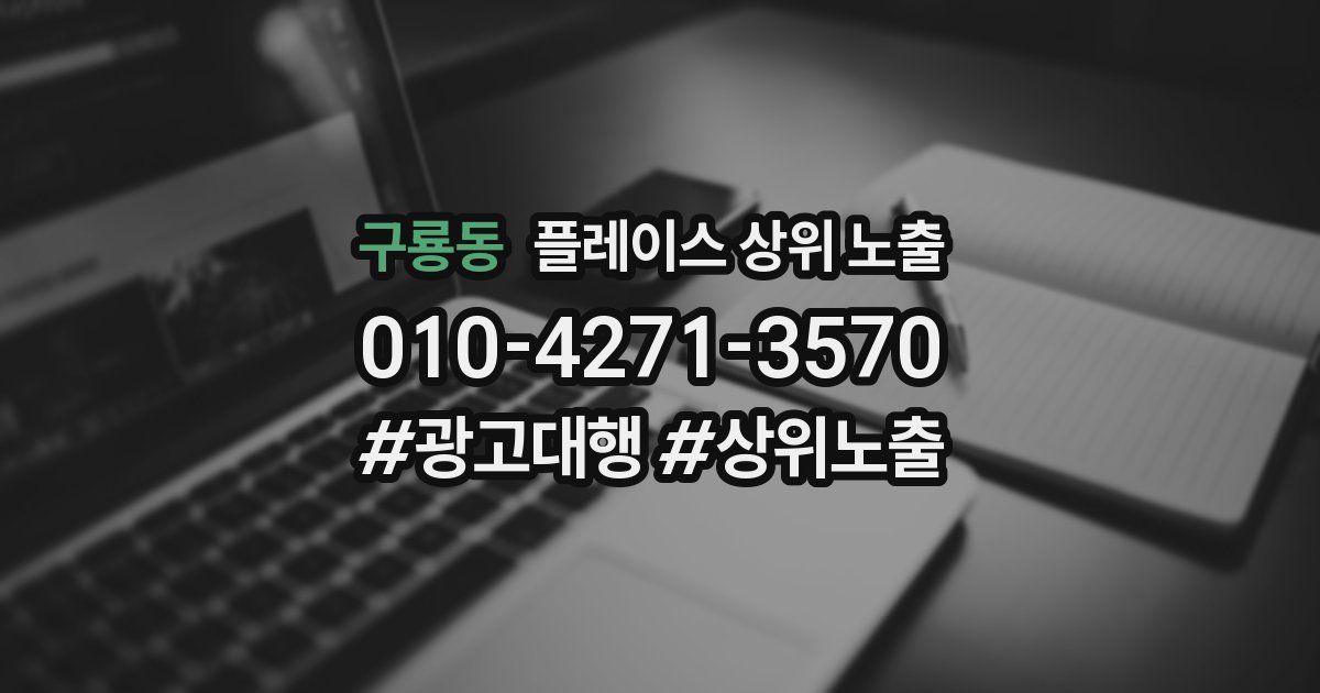 구룡동 플레이스 상위 노출