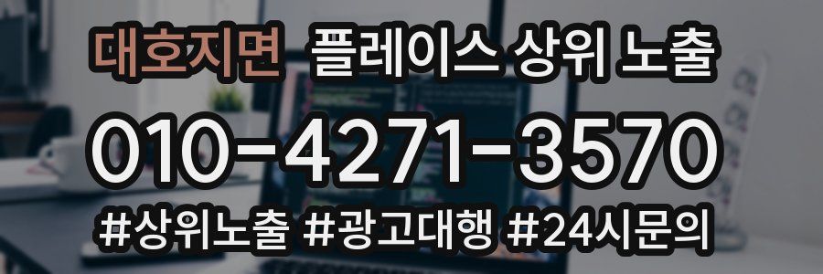 대호지면 플레이스 상위 노출