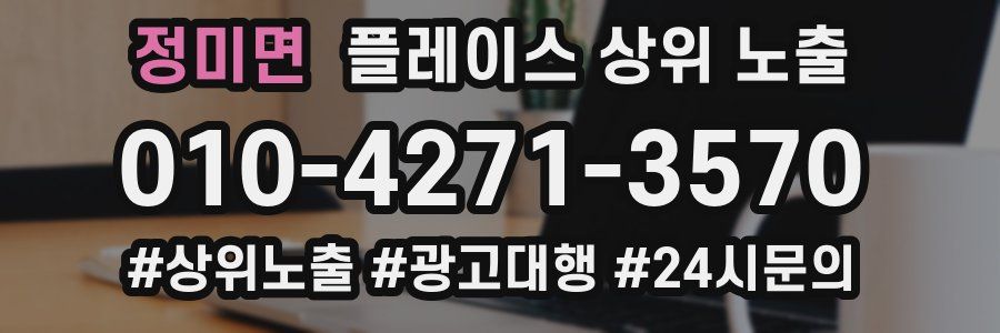 정미면 플레이스 상위 노출
