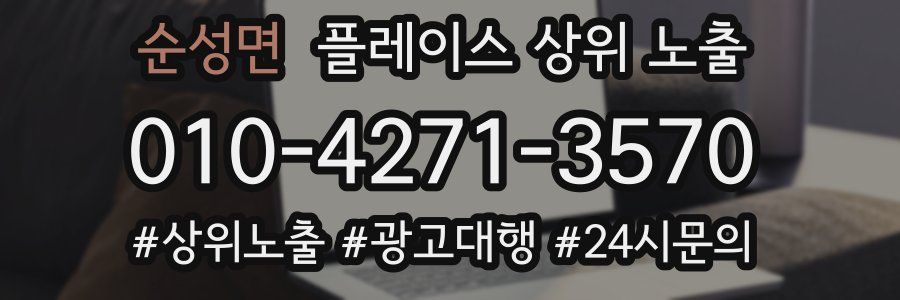 순성면 플레이스 상위 노출