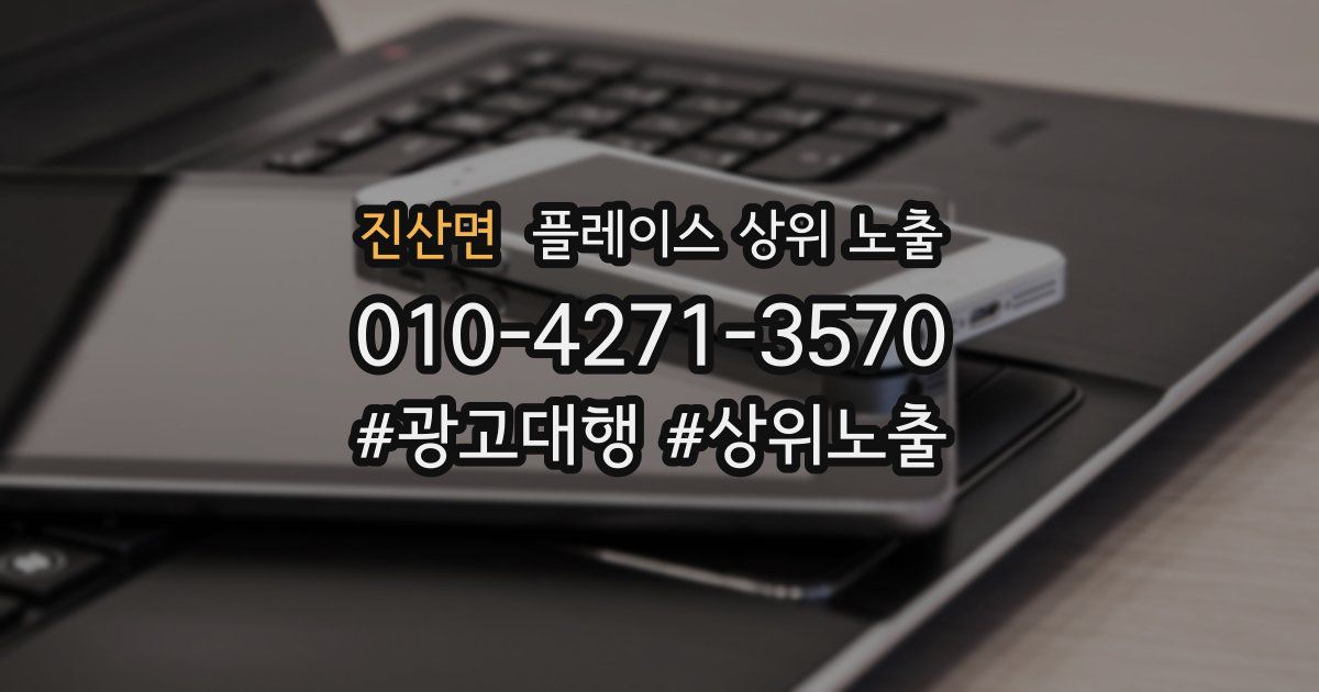 진산면 플레이스 상위 노출