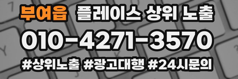 부여읍 플레이스 상위 노출
