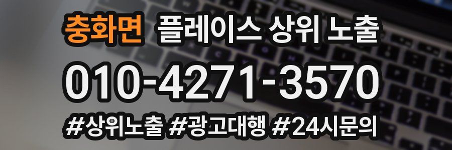 충화면 플레이스 상위 노출
