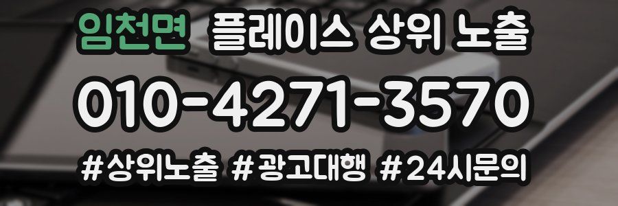 임천면 플레이스 상위 노출