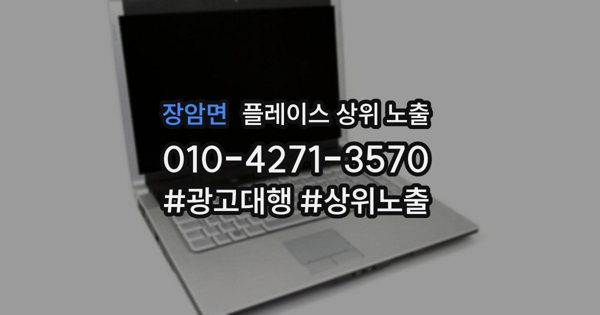 장암면 플레이스 상위 노출