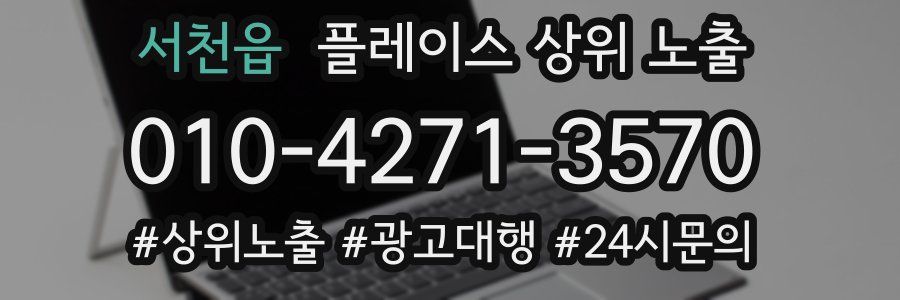 서천읍 플레이스 상위 노출