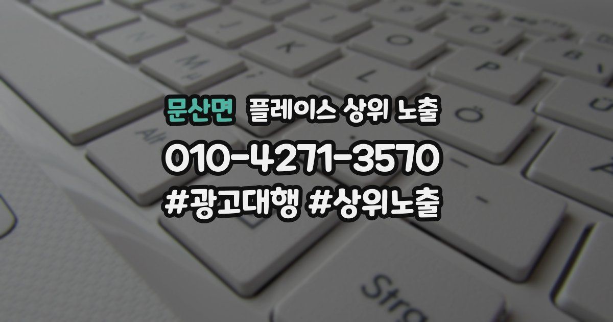 문산면 플레이스 상위 노출