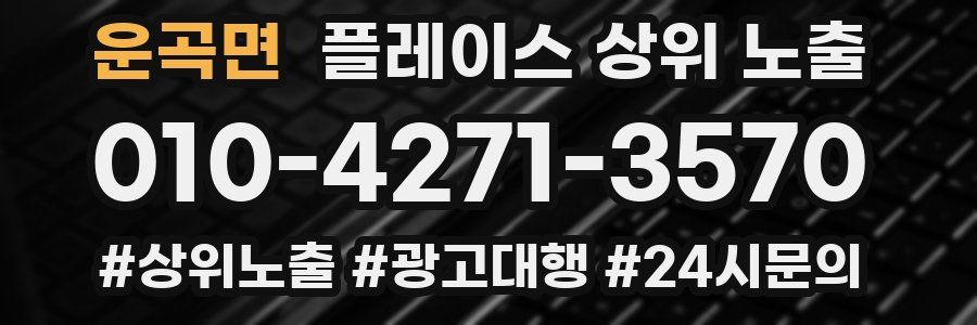 운곡면 플레이스 상위 노출