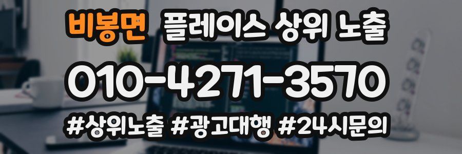 비봉면 플레이스 상위 노출
