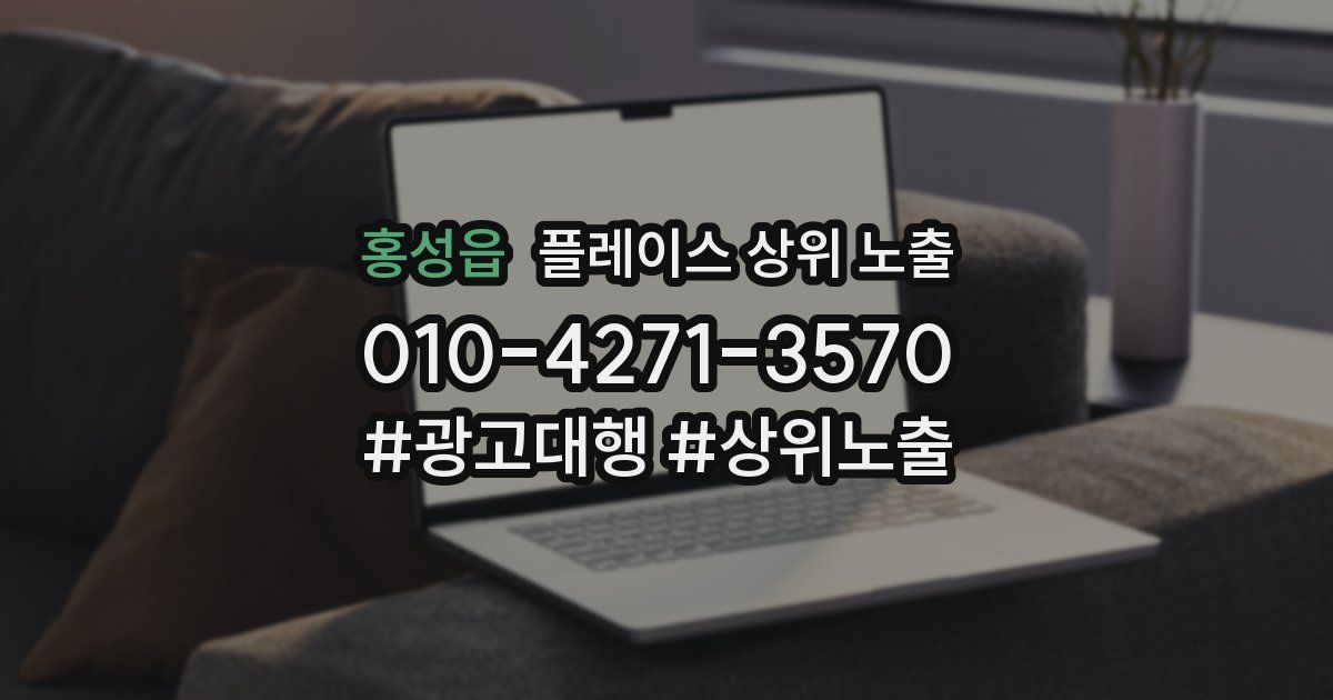 홍성읍 플레이스 상위 노출