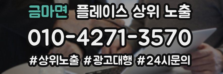 금마면 플레이스 상위 노출