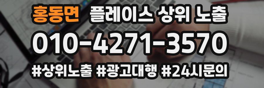 홍동면 플레이스 상위 노출