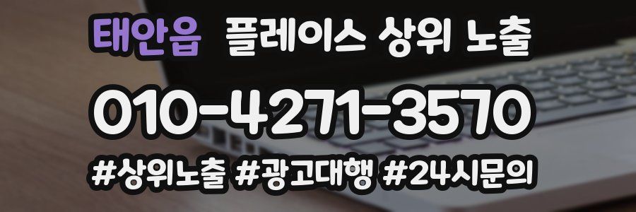 태안읍 플레이스 상위 노출