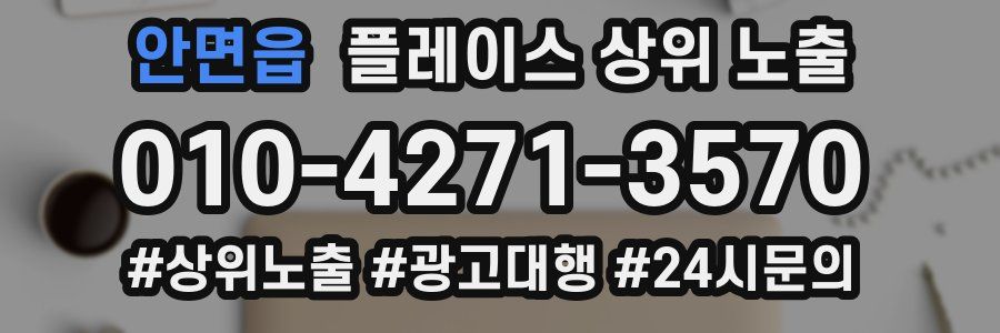 안면읍 플레이스 상위 노출