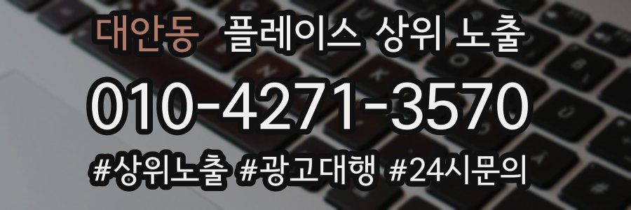대안동 플레이스 상위 노출