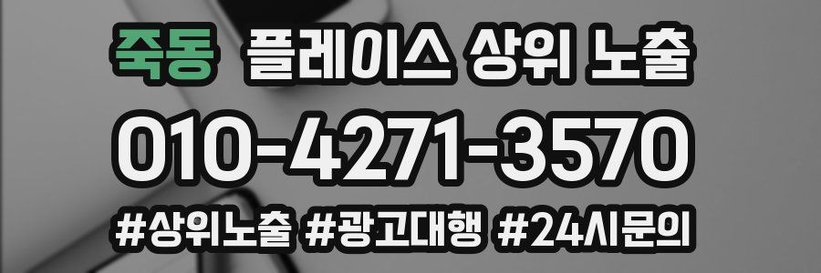 죽동 플레이스 상위 노출