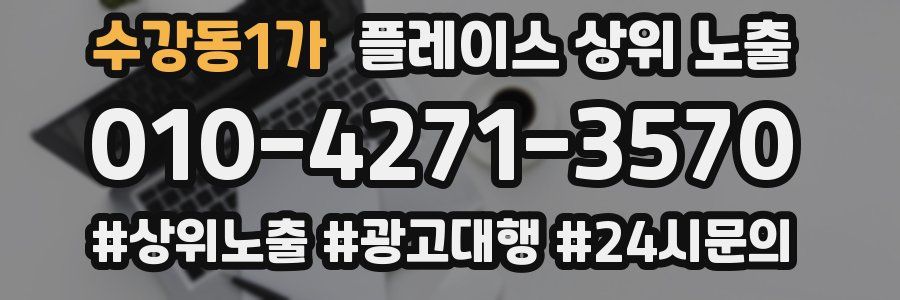수강동1가 플레이스 상위 노출