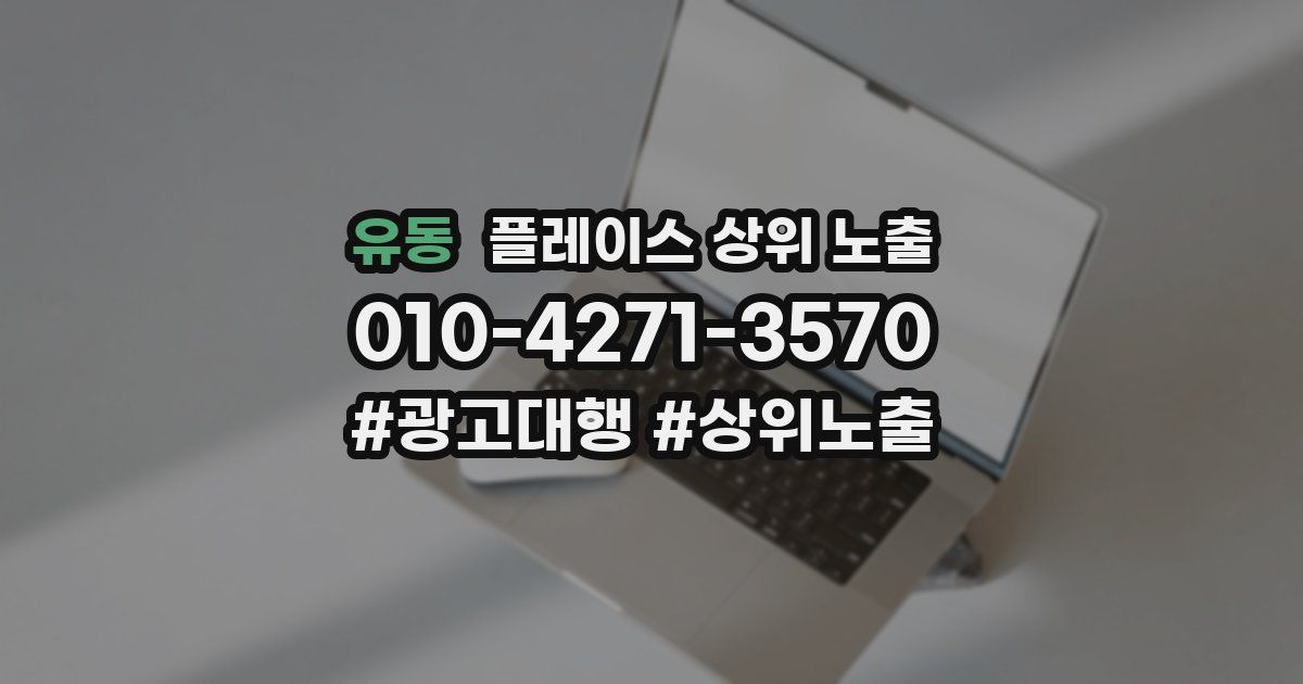 유동 플레이스 상위 노출