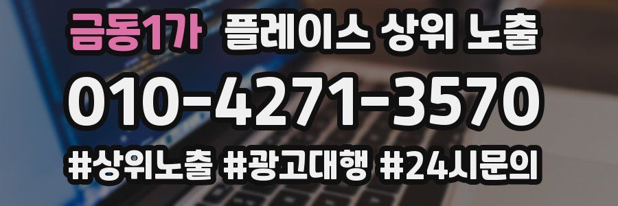 금동1가 플레이스 상위 노출