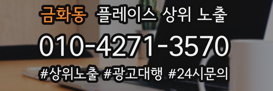 금화동 플레이스 상위 노출