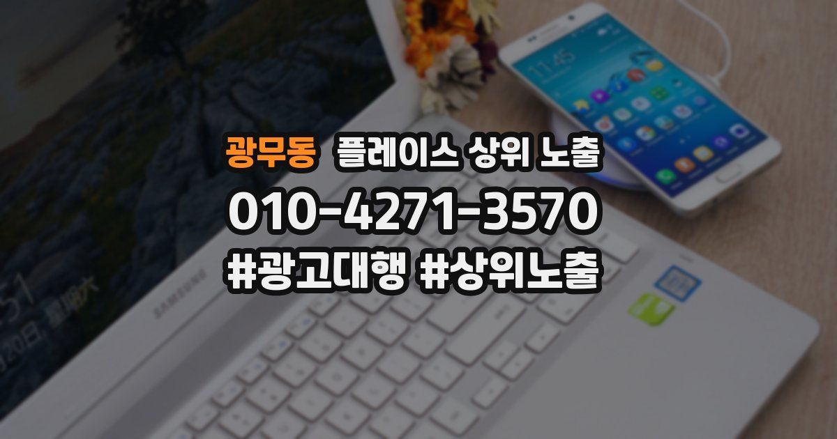광무동 플레이스 상위 노출