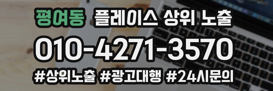 평여동 플레이스 상위 노출