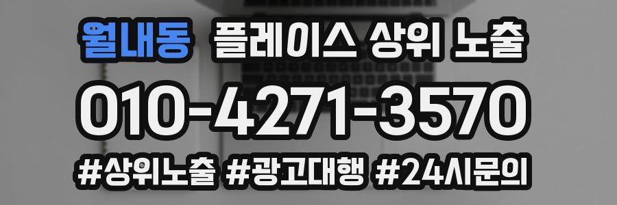 월내동 플레이스 상위 노출